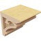 Ekena Millwork 4"W x 4"D x 4"H Wide Mayflower Rough Cedar Woodgrain TimberThane Corbel, Primed Tan CORUR04X04X04MAYRCPR - alternate 2